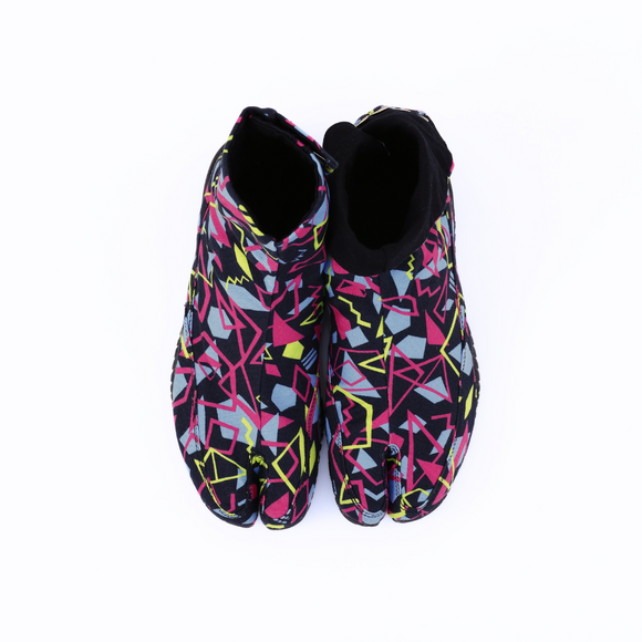 Top view of black Tabi Shoes " DISCO "