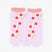 Front view of short pink Tabi Socks " Shika-no Ashiato "