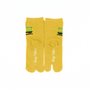 Back view of long yellow kids' Tabi Socks 