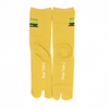 Back view of long yellow Tabi Socks 
