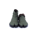 Front view of khaki Tabi Shoes " U-ten x FLEECE "