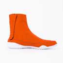 Right side of orange Tabi Shoes " RAIN "