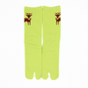Front view of long green Tabi Socks 