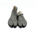 Front view of black Tabi Shoes " BLOSSOM "