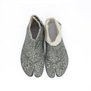 Top view of black Tabi Shoes " BLOSSOM "