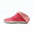 Left side of red Tabi Shoes " BLOSSOM "