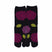 Front view of long black Tabi Socks " Ajisai "