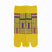 Front view of long yellow Tabi Socks " Sankuzushi "
