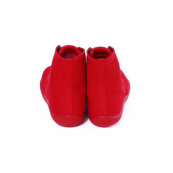 Back view of red Tabi Shoes "SPORTS JOG Ⅱ"