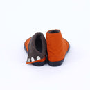 Back view of orange Tabi Shoes " U-ten x FLEECE "
