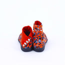 Back view of red Tabi Shoes " DISCO "