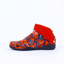 Left side of red Tabi Shoes " DISCO "