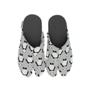 Top view of gray Tabi Slippers " PANDA "