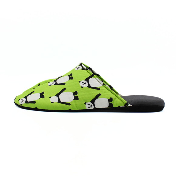 Left side of green Tabi Slippers " PANDA "