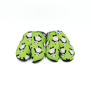 Front view of green Tabi Slippers " PANDA "