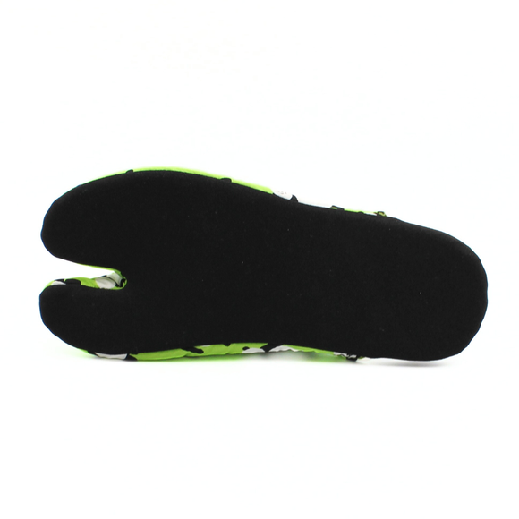 Outsole view of gray Tabi Slippers " PANDA "
