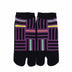 Front view of short black Tabi Socks " Sankuzushi "