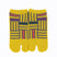 Front view of short yellow Tabi Socks " Sankuzushi "