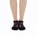 Person wearing short black Tabi Socks " Sankuzushi ", front view