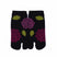 Front view of short black Tabi Socks " Ajisai "