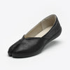 Front view of black Tabi Shoes 