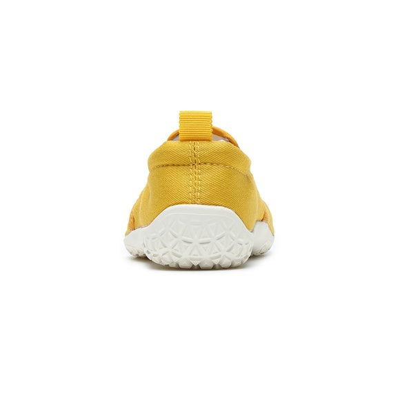 Back view of mustard Tabi Shoes " KIDS tabiRela "