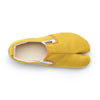 Top view of mustard Tabi Shoes 