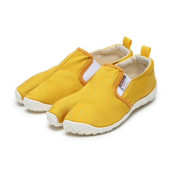 Front view of mustard Tabi Shoes 
