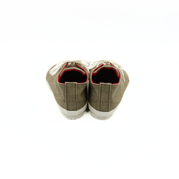 Back view of khaki Tabi Shoes " YUI "