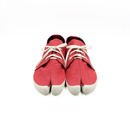 Front view of red Tabi Shoes " YUI "