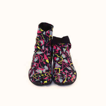 Front view of black Tabi Shoes " DISCO "