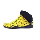 Left side of yellow Tabi Shoes " ◯△▢ (MARU SANKAKU SHIKAKU) "