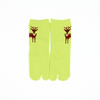 Front view of long green kids' Tabi Socks 