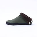 Left side of khaki Tabi Shoes " U-ten x FLEECE "