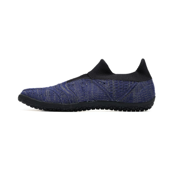Left side of zebra navy Tabi Shoes " hitoe+ "