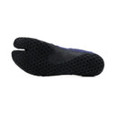 Outsole view of zebra navy Tabi Shoes " hitoe+ "