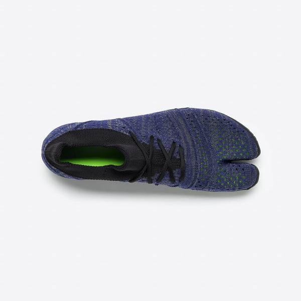 Top view of zebra navy Tabi Shoes 