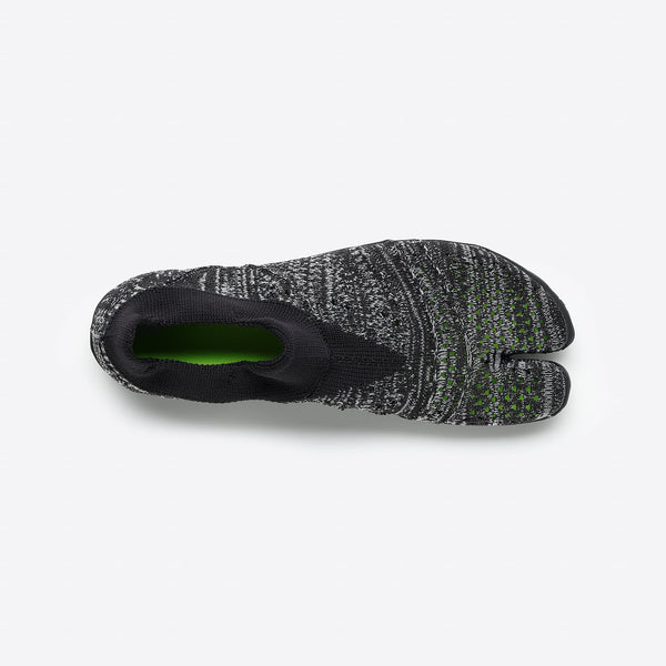 Top view of zebra white Tabi Shoes 