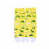 Front view of long yellow Tabi Socks " Mikasayama "– children's size