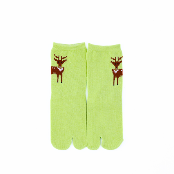 こども奈良足袋　ピクセル鹿