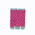 Front view of long pink Tabi Socks " Shirasu 2 "– children's size