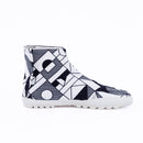 MEMORY Black tabi shoes, right side