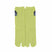 Front view of long green Tabi Socks " Pixel Daibutsu "