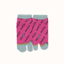 Front view of short pink Tabi Socks " Shirasu2 "