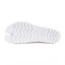 Outsole view of pink Tabi Shoes " KIDS SUN GARDEN "