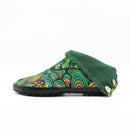 Left side of green Tabi Shoes " UROKO "