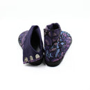 Back view of purple Tabi Shoes " UROKO "