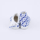 Back view of blue Tabi Shoes " TIGRE "