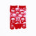 Front view of long red Tabi Socks " Daruma "– children's size