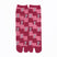 Front view of long dark red Tabi Socks " Shika Nozoku "